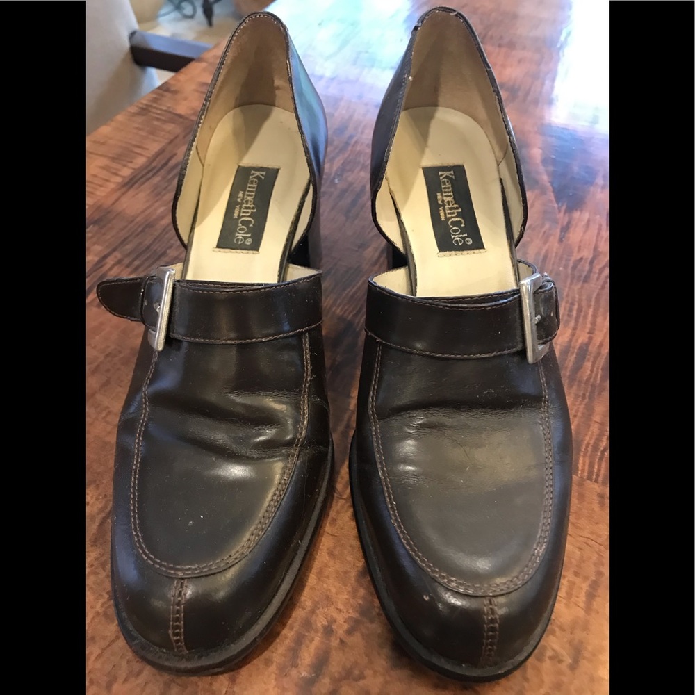 Kenneth Cole slip on brown